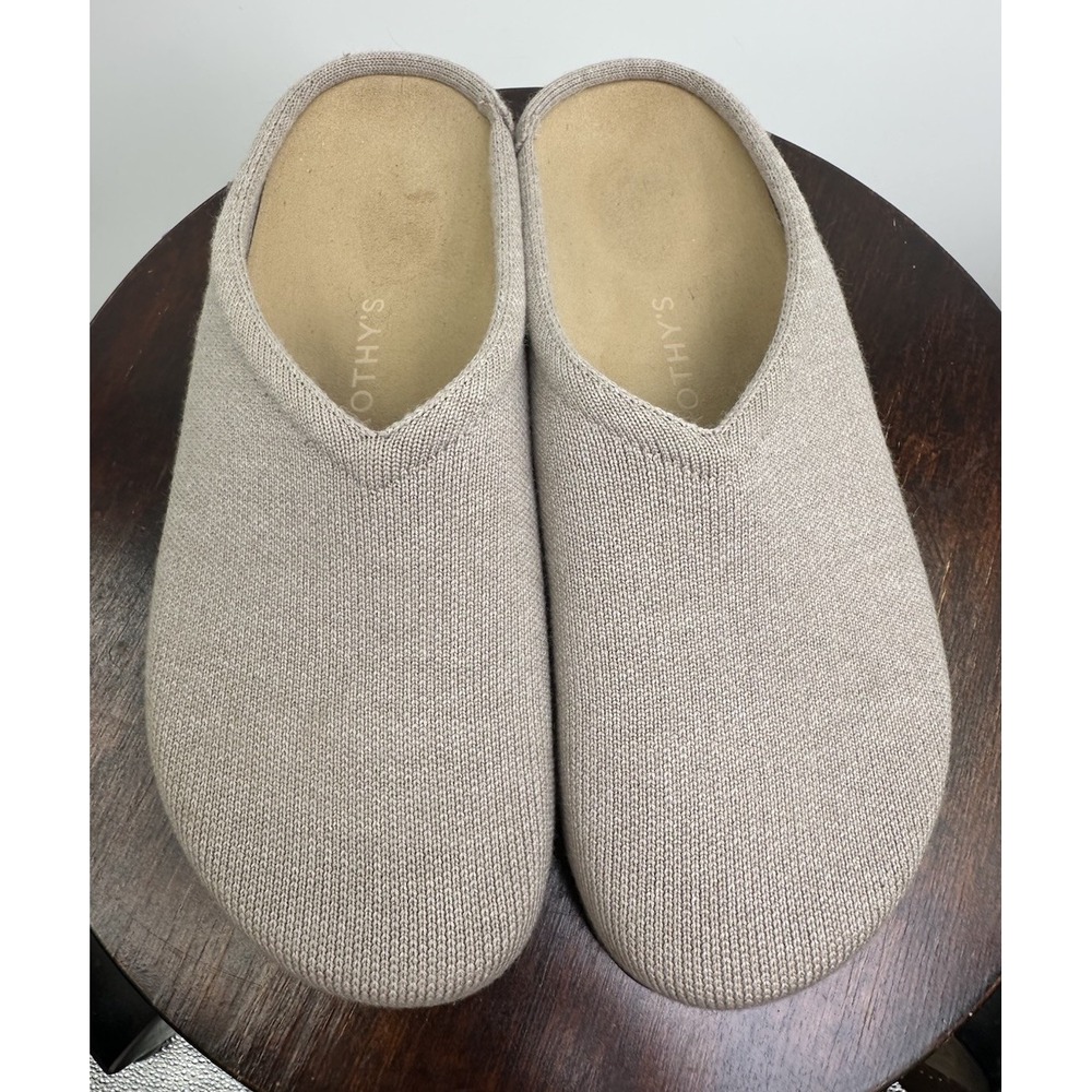 Rothy's The Casual Clog in Dove Women's 8 Men's 7 Comfort Slide On Taupe Grey - Picture 5 of 8